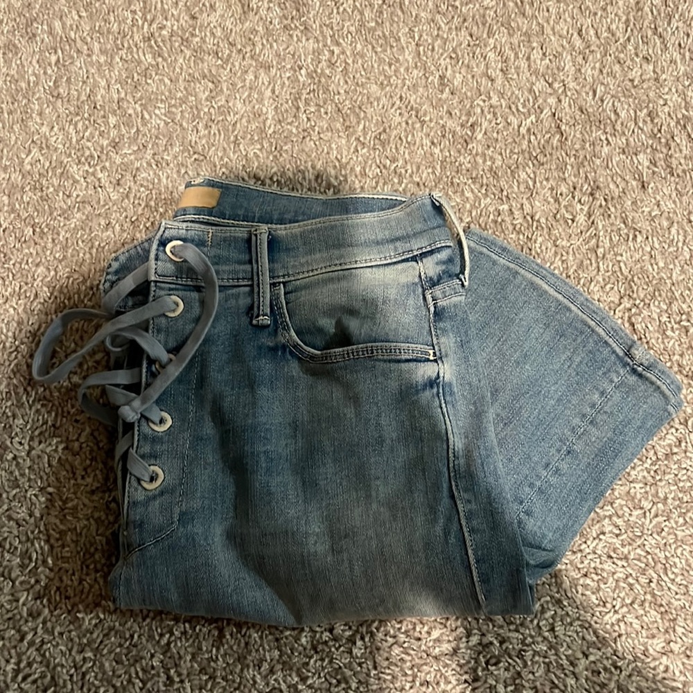 mother denim lace up jeans